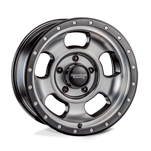 American Racing Wheels AR969 ANSEN OFFROAD - Satin Black Machined W/ Satin Black Ring - Wheel Warehouse