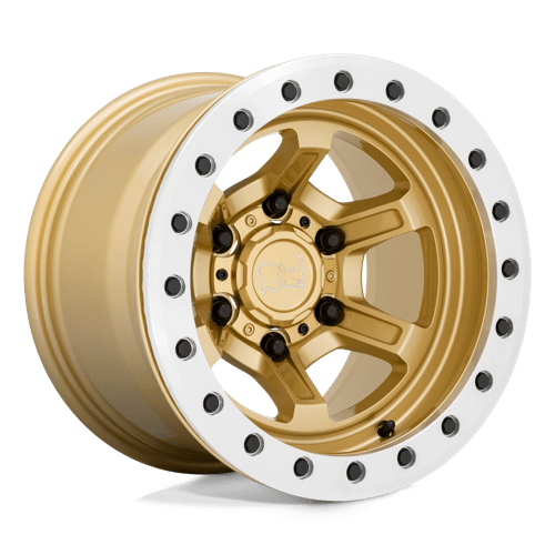 Black Rhino Wheels OFFSHOOT BEADLOCK - Gloss Gold W/ Machined Ring - Wheel Warehouse