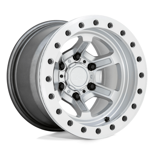 Black Rhino Wheels OFFSHOOT BEADLOCK - Gloss Silver W/ Machined Face - Wheel Warehouse
