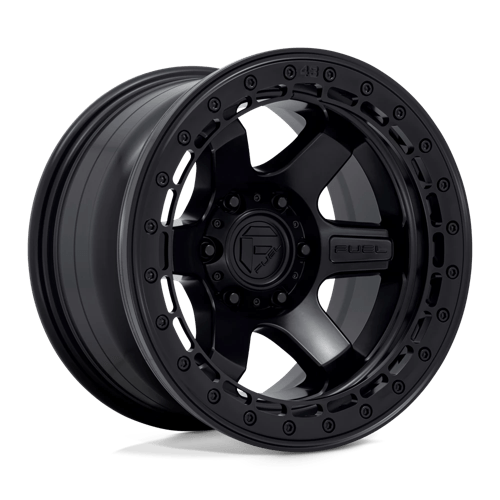 Fuel Wheels D122 BLOCK BEADLOCK - Matte Black W/ Matte Black Ring - Wheel Warehouse