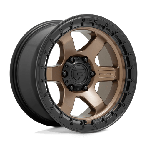 Fuel Wheels D751 BLOCK - Matte Bronze W/ Black Ring - Wheel Warehouse
