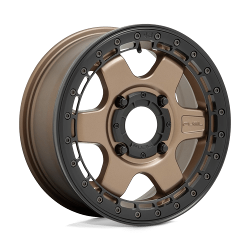 Fuel Wheels D924 BLOCK BEADLOCK - Matte Bronze W/ Black Ring - Wheel Warehouse