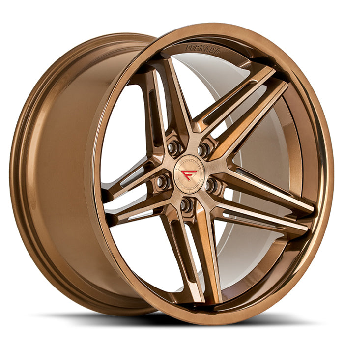 Ferrada CM1 - Brushed Cobre w/ Polished Bronze Lip - Wheel Warehouse