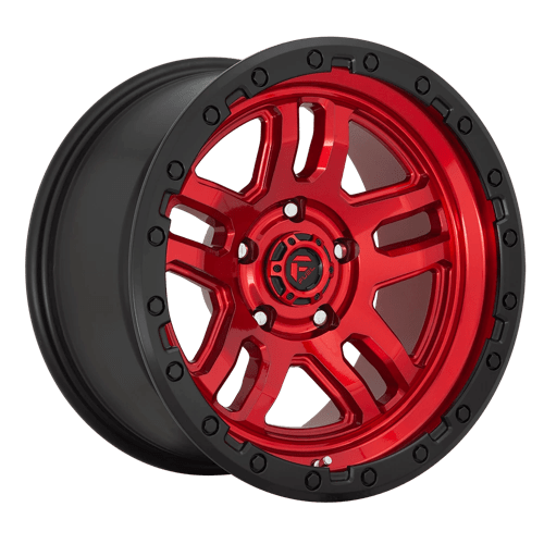 Fuel Wheels D732 AMMO - Candy Red Black Bead Ring - Wheel Warehouse