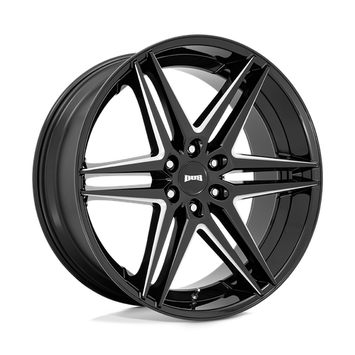 DUB Wheels S267 DIRTY DOG - Glossy Black Milled - Wheel Warehouse