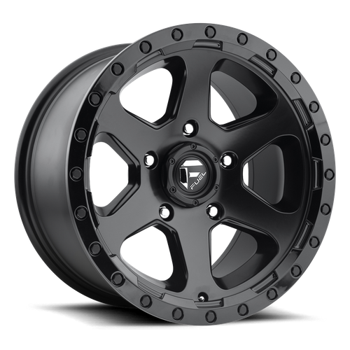 <b>Fuel Wheels</b> D589 RIPPER -<br> Matte Black Gloss Black Lip