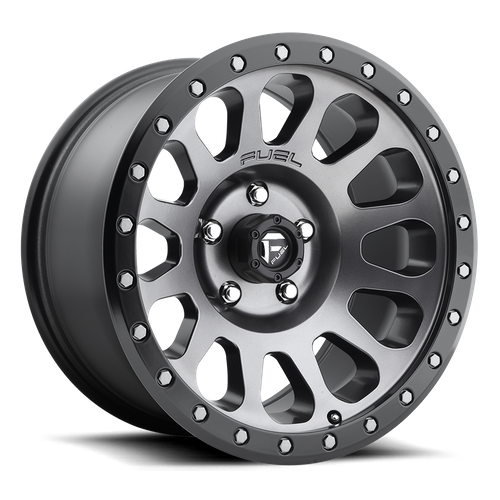Fuel Wheels D601 VECTOR - Matte Gun Metal Black Bead Ring - Wheel Warehouse