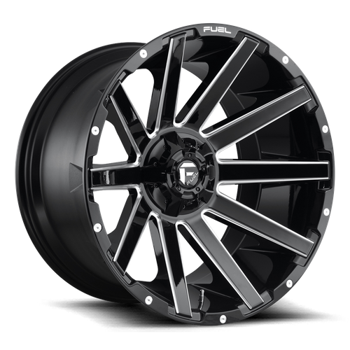 Fuel Wheels D615 CONTRA - Gloss Black Milled - Wheel Warehouse