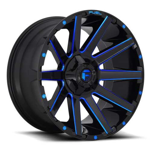 <b>Fuel Wheels</b> D644 CONTRA -<br> Gloss Black Blue Tinted Clear