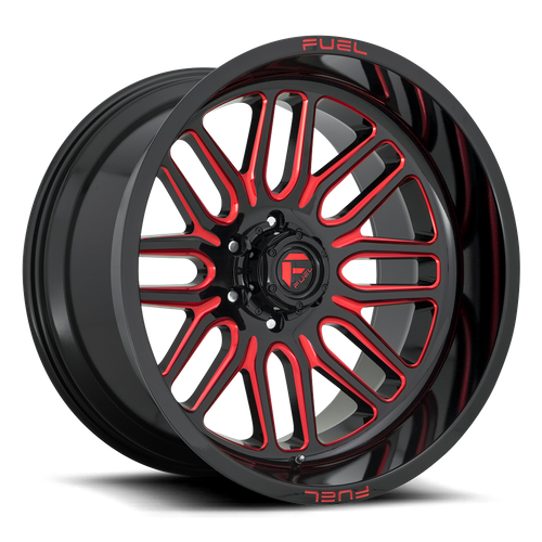 Fuel Wheels D663 IGNITE - Gloss Black Red Tinted Clear - Wheel Warehouse