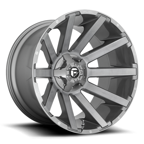 <b>Fuel Wheels</b> D714 CONTRA PLATINUM -<br> Brushed Gun Metal Tinted Clear