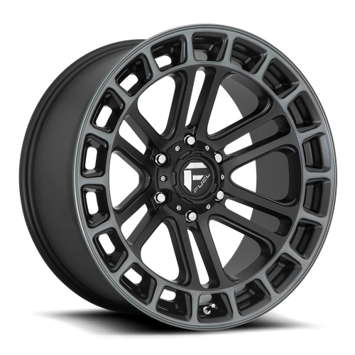 Fuel Wheels D720 HEATER - Matte Black Double Dark Tint Machined - Wheel Warehouse