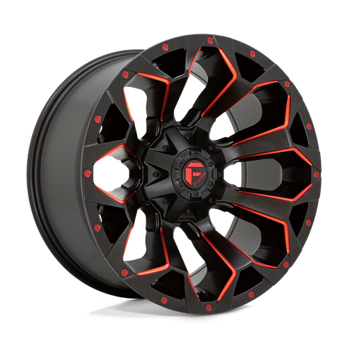 <b>Fuel Wheels</b> D787 ASSAULT -<br> Matte Black Red Milled