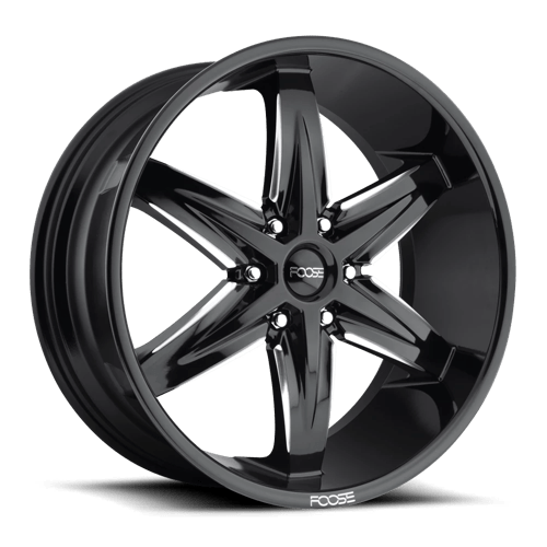 Foose Wheels F162 SLIDER - Gloss Black Milled - Wheel Warehouse