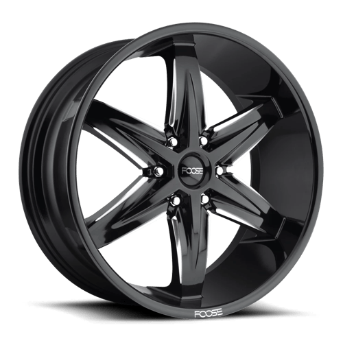 <b>Foose Wheels</b> F162 SLIDER -<br> Gloss Black Milled
