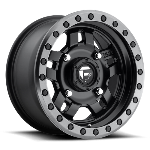 Fuel Wheels D557 ANZA - Matte Black Gun Metal Ring - Wheel Warehouse