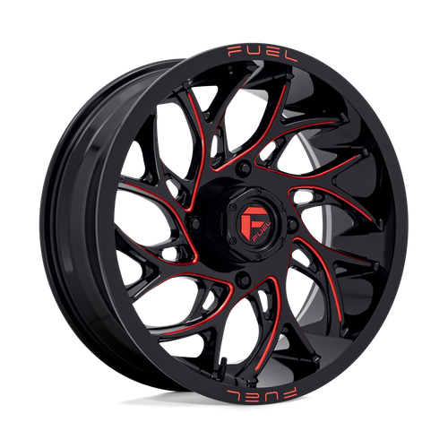 Fuel Wheels D779 RUNNER UTV - Gloss Black Milled Candy Red - Wheel Warehouse