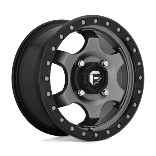 Fuel Wheels D640 GATLING - Matte Gun Metal Black Bead Ring - Wheel Warehouse