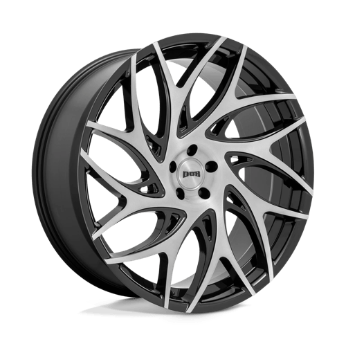 DUB Wheels S260 G.O.A.T. - Brushed Face W/ Gloss Black Dark Tint Spokes - Wheel Warehouse
