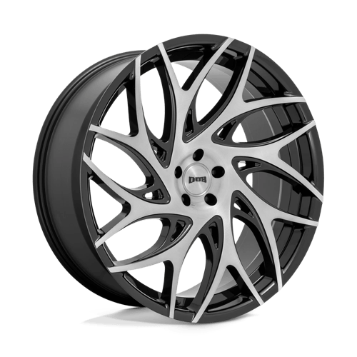 <b>DUB Wheels</b> S260 G.O.A.T. -<br> Brushed Face W/ Gloss Black Dark Tint Spokes