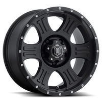 Icon Alloys Shield - Satin Black - Wheel Warehouse