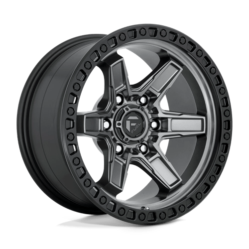 Fuel Wheels D698 KICKER - Matte Gun Metal Black Bead Ring - Wheel Warehouse