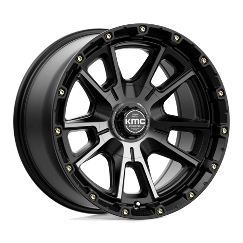 <b>KMC Wheels</b> KM100 SYNC -<br> Satin Black W/ Gray Tint