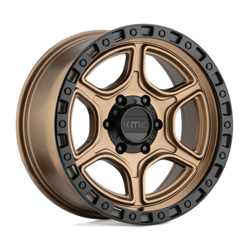KMC Wheels KM539 PORTAL - Satin Bronze W/ Satin Black Lip - Wheel Warehouse