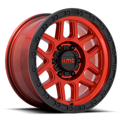 KMC Wheels KM544 MESA - Candy Red W/ Black Lip - Wheel Warehouse