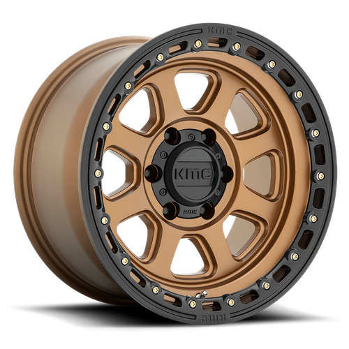 <b>KMC Wheels</b> KM548 CHASE -<br> Matte Bronze W/ Black Lip
