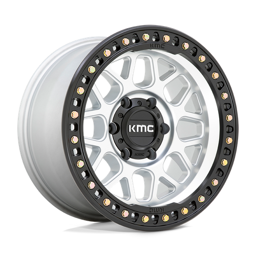 <b>KMC Wheels</b> KM549 GRS -<br> Machined W/ Satin Black Lip