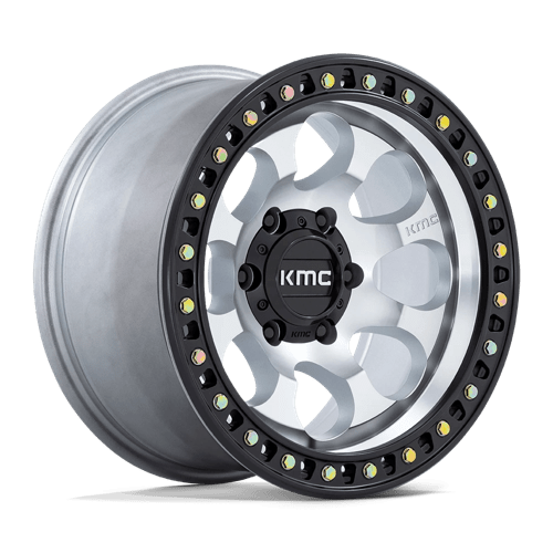 KMC Wheels KM550 RIOT SBL - Machined W/ Satin Black Lip - Wheel Warehouse