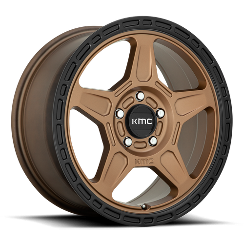 KMC Wheels KM721 ALPINE - Matte Bronze W/ Black Lip - Wheel Warehouse