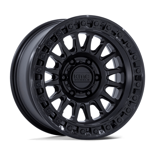 <b>KMC Wheels</b> KM552 IMS -<br> Matte Black W/ Gloss Black Lip