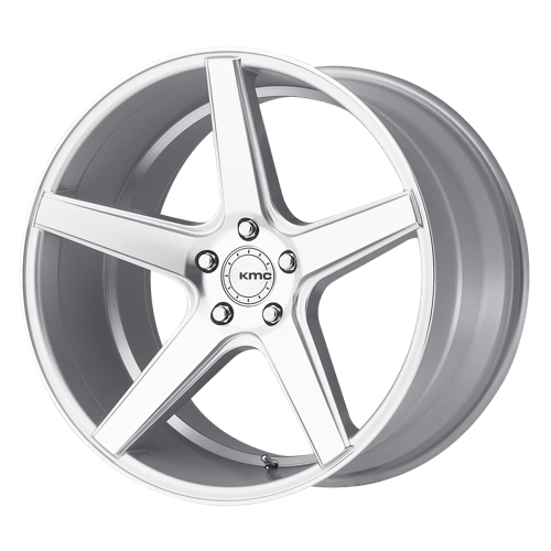 KMC Wheels KM685 DISTRICT - Silver Machined - Wheel Warehouse