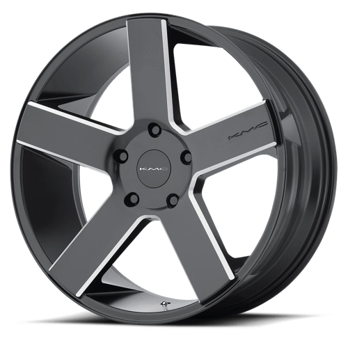 KMC Wheels KM690 MC 5 - Satin Black W/ Milling - Wheel Warehouse