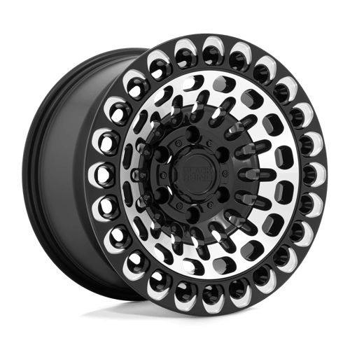 Black Rhino Wheels LABYRINTH - Gloss Black W/ Machined Face & Milling - Wheel Warehouse