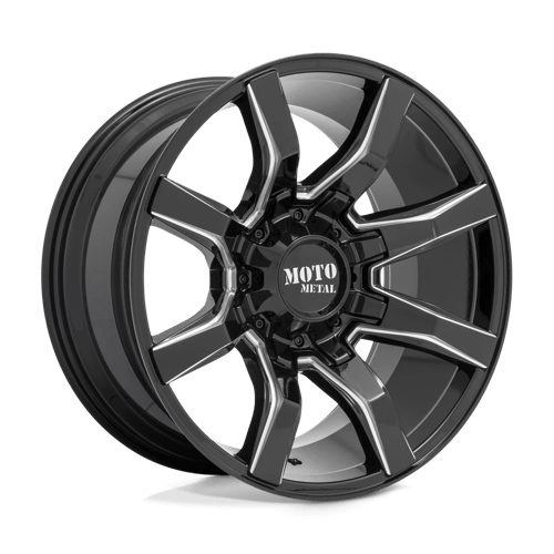 Moro Metal Wheels MO804 SPIDER - Gloss Black Milled - Wheel Warehouse