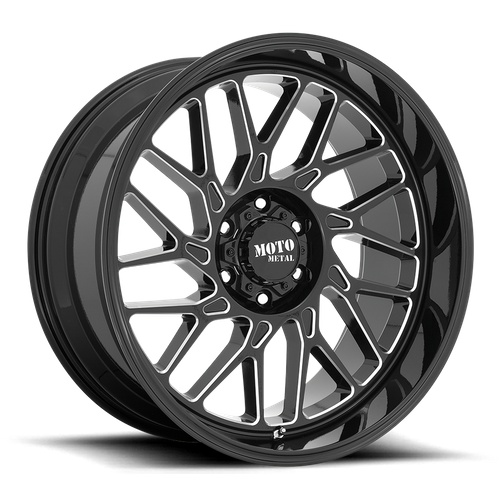 <b>Moro Metal Wheels</b> MO805 -<br> Gloss Black Milled