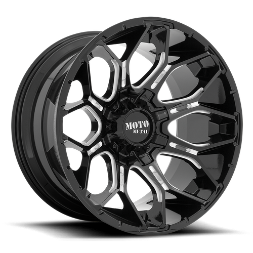 Moro Metal Wheels MO808 SNIPER - Gloss Black Milled - Wheel Warehouse