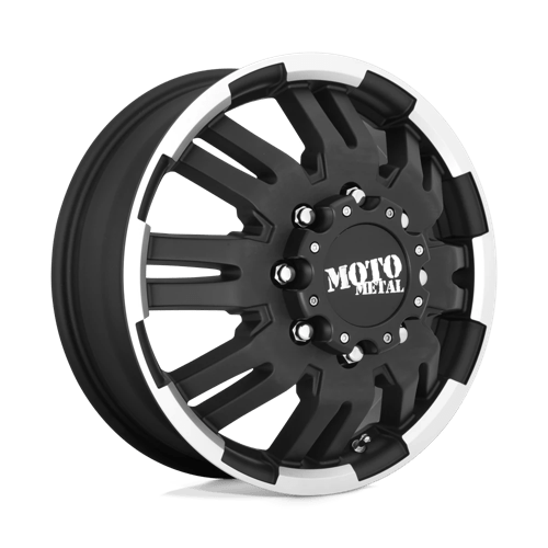 Moro Metal Wheels MO963 - Matte Black Machined Dually - Front - Wheel Warehouse