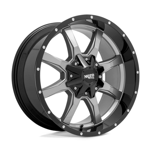 Moro Metal Wheels MO970 - Gloss Gray Center W/ Gloss Black Lip - Wheel Warehouse