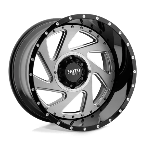 Moro Metal Wheels MO989 CHANGE UP - Gloss Black Milled W/ Brushed Inserts - Wheel Warehouse