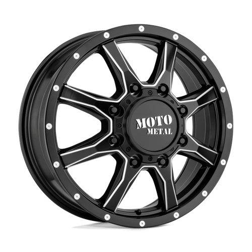 Moro Metal Wheels MO995 - Satin Black Milled - Front - Wheel Warehouse