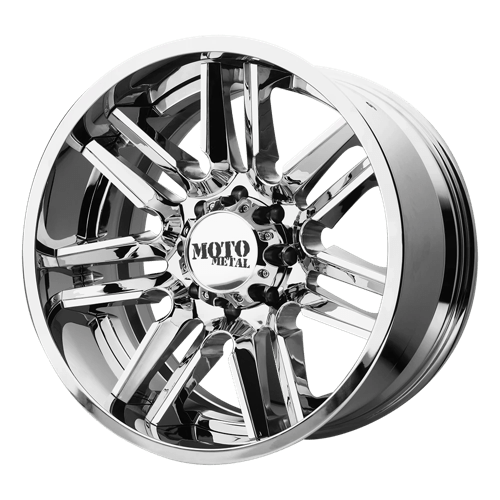 Moro Metal Wheels MO202 - Chrome Center W/ Gloss Black Milled Lip - Wheel Warehouse