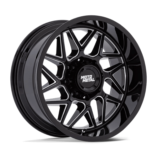 Moro Metal Wheels MO812 TURBINE - Gloss Black Milled - Wheel Warehouse