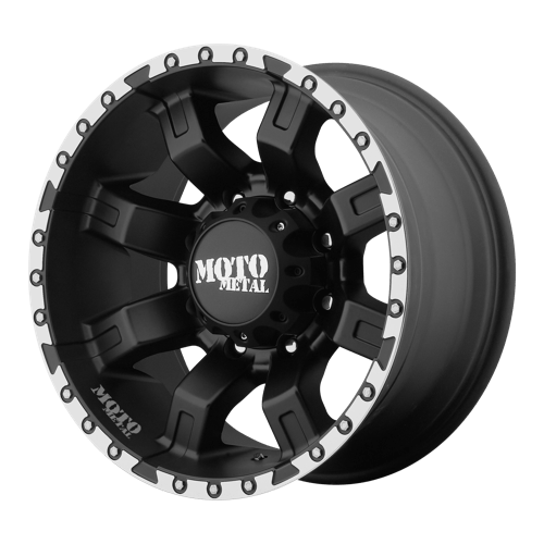 Moro Metal Wheels MO968 - Satin Black W Machined Flange - Wheel Warehouse