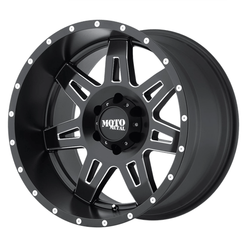 Moro Metal Wheels MO975 - Satin Black Milled - Wheel Warehouse