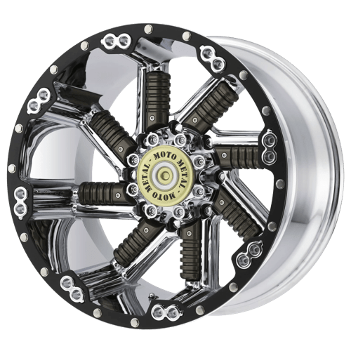Moro Metal Wheels MO979 BUCKSHOT - Chrome W/ Gun Metal Inserts - Wheel Warehouse