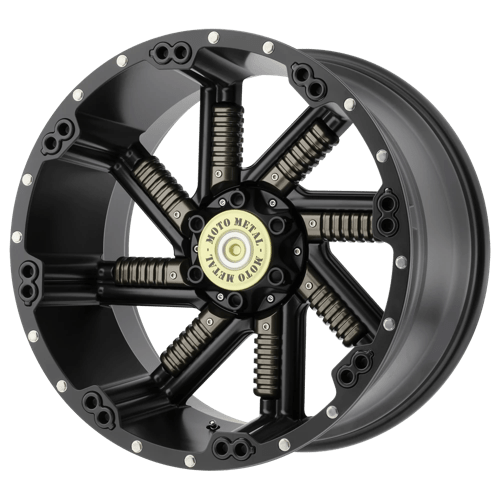 Moro Metal Wheels MO979 BUCKSHOT - Satin Black W/ Gun Metal Inserts - Wheel Warehouse